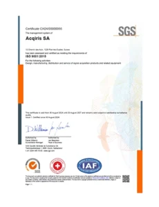 ISO 9001 certifictate 1